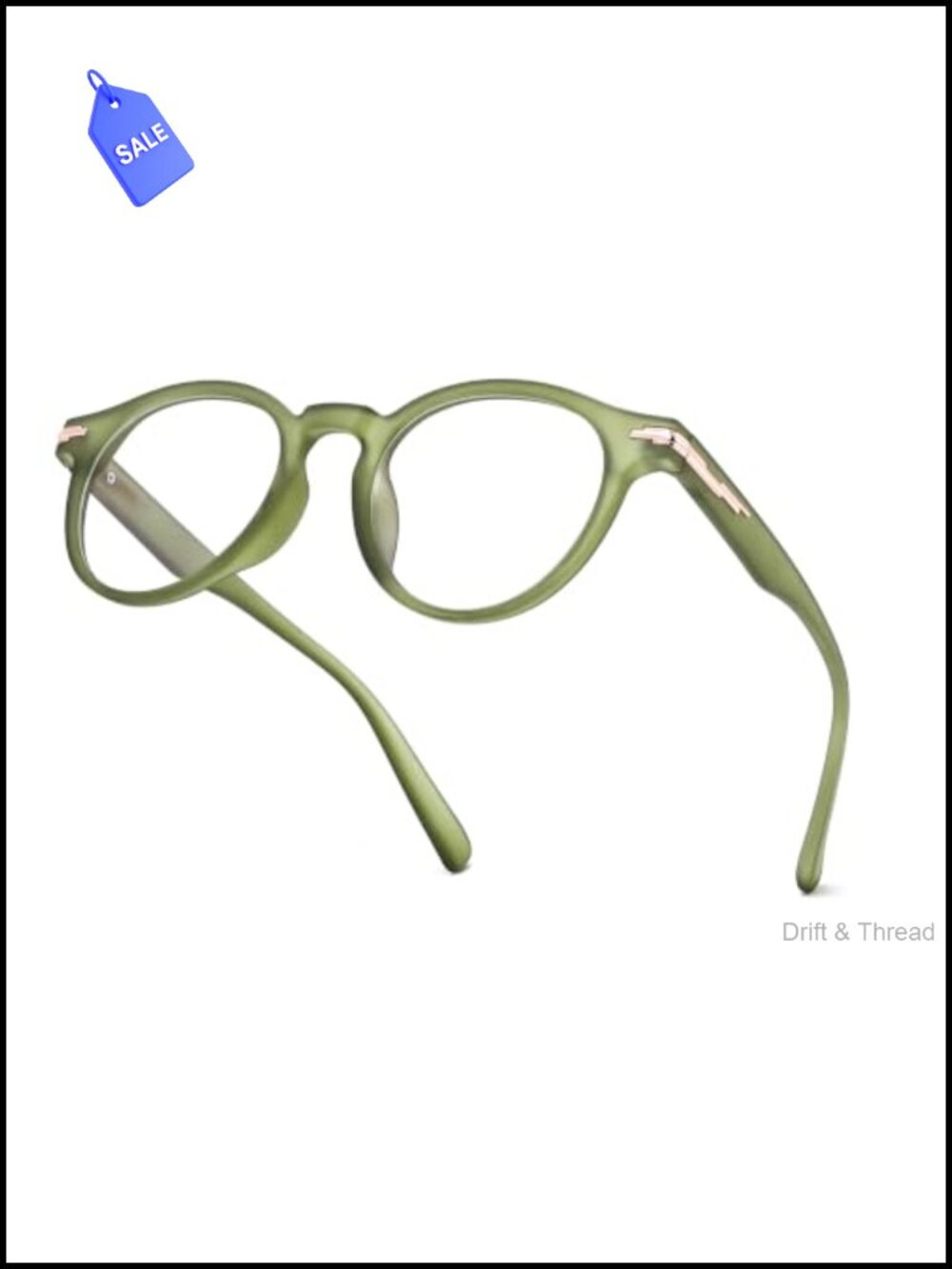 Round Blue Light Blocking Glasses TR90 Frame UV400
